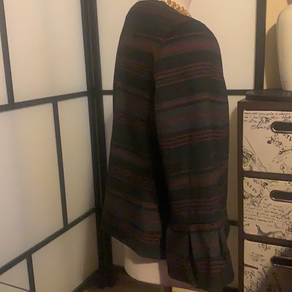 NINE WEST Women's Stripe Blazer Sz 10 (Defect for a repair guru 😊) - Picture 5 of 13